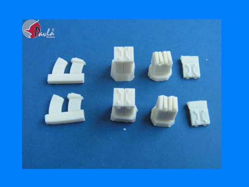 M35-10 20mm cal gun magazines & ammunition boxes 1/35